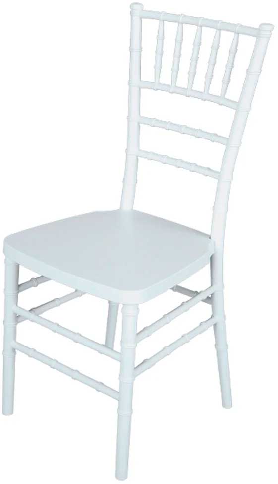 Alt Silla Chiavari Blanca Reforzada, para eventos y hostelería.