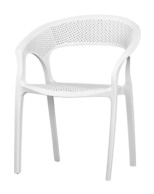 Alt Silla Terraza Rejilla Blanca para Hostelería, EME Mobiliario