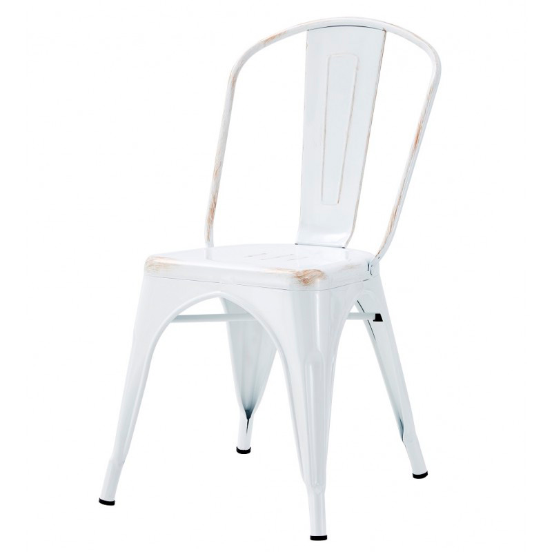 Alt Silla Tolix Vintage Blanca EME Mobiliario