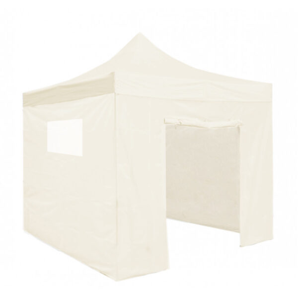 Alt Carpa Plegable BASIC 3x3 con Paredes Crema para eventos EME Mobiliario