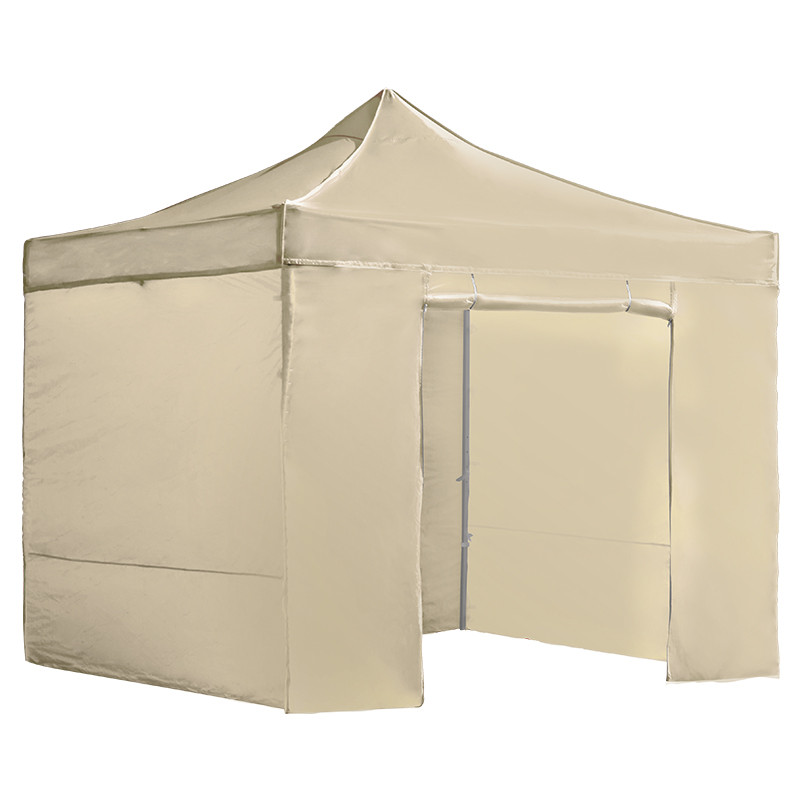 Alt Carpa Plegable BASIC 3x3 con Paredes Crema para eventos EME Mobiliario