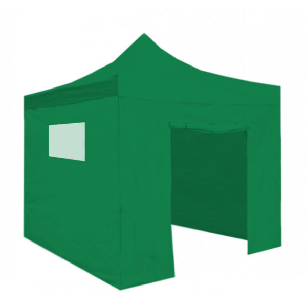 Alt Carpa Plegable BASIC 3x3 con Paredes Verde para eventos EME Mobiliario