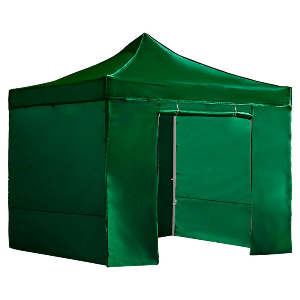 Alt Carpa Plegable BASIC 3x3 con Paredes Verde para eventos EME Mobiliario