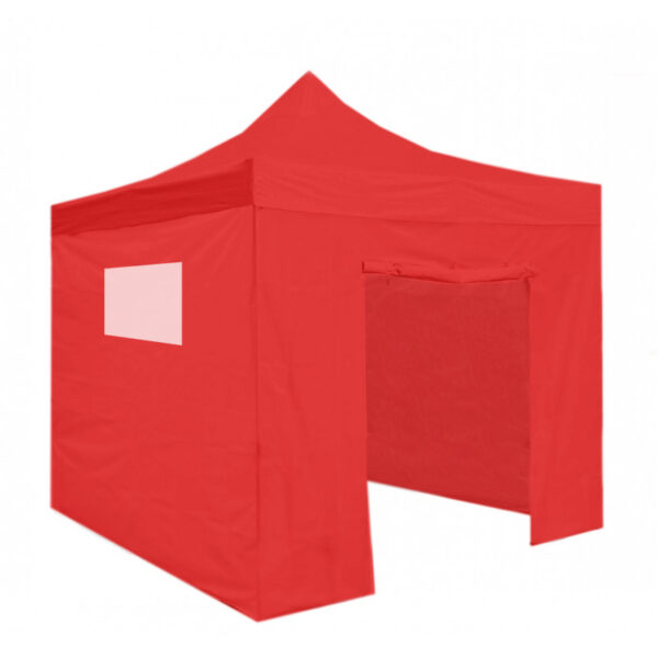 Alt Carpa Plegable BASIC 3x3 con Paredes Roja para eventos EME Mobiliario