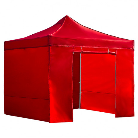 Alt Carpa Plegable BASIC 3x3 con Paredes Roja para eventos EME Mobiliario