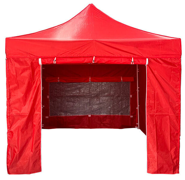 Carpa Plegable Completa 3x3 en color rojo para eventos en Eme Mobiliario